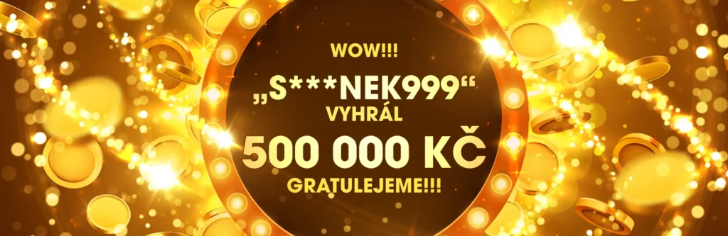 TOP výhra týdne: 500 000Kč v sérii her