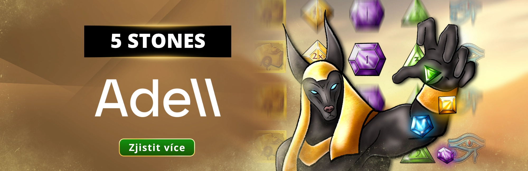 5 Stones od Adell: automat v kasinu MONACObet